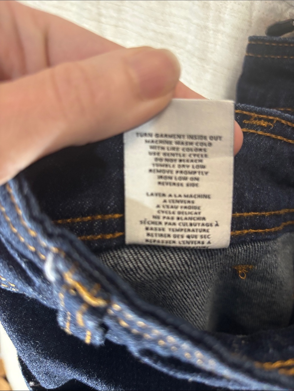 OAT New York High Rise Wide Leg Crop Jeans Patch Pocket Raw Hem Dark Wash 8/29 - Picture 4 of 10